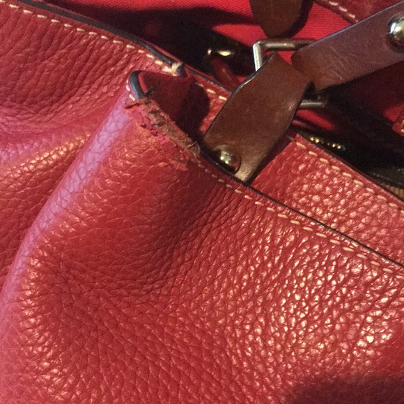 Dooney & Bourke Red Large City Flynn - Picture 2 of 5